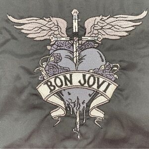 Bon Jovi Rare 2011 Live Tour Staff Men’s Black Embroidered Jacket XL